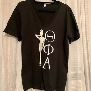 Theta Phi Alpha Black V Neck